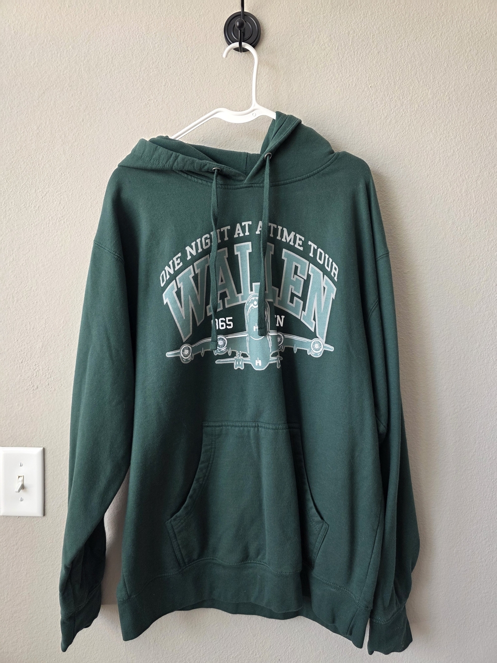 Morgan Wallen Dark Green Pullover Hoodie - Graphic Tour Sweatshirt